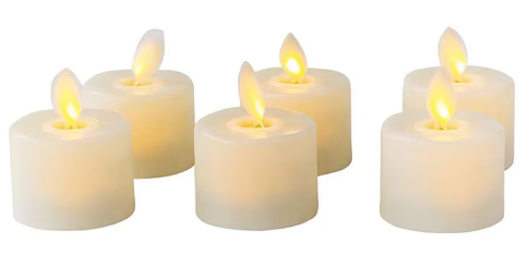 6 Pcs Realistic Flameless Candles With Remote - Orthorun