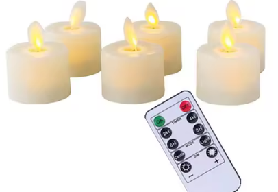 6 Pcs Realistic Flameless Candles With Remote - Orthorun