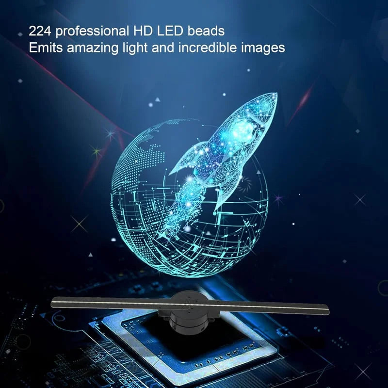 3D Hologram LED Fan Projector - Orthorun