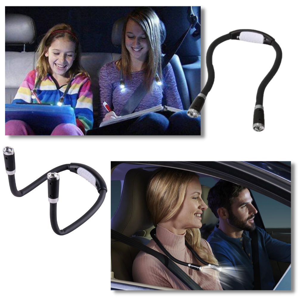 Orthorun | LED Neck Reading Lamp – Hands-Free Book Light for Bed & Travel
