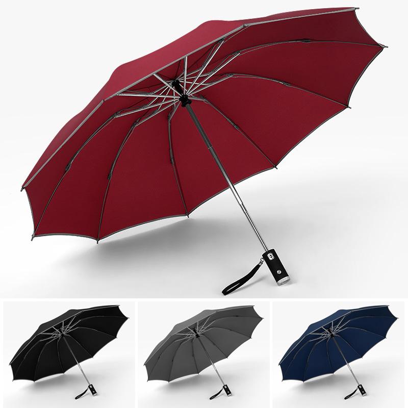 Orthorun | Automatic Foldable Umbrella – Compact Travel Umbrella with Reflective Edge