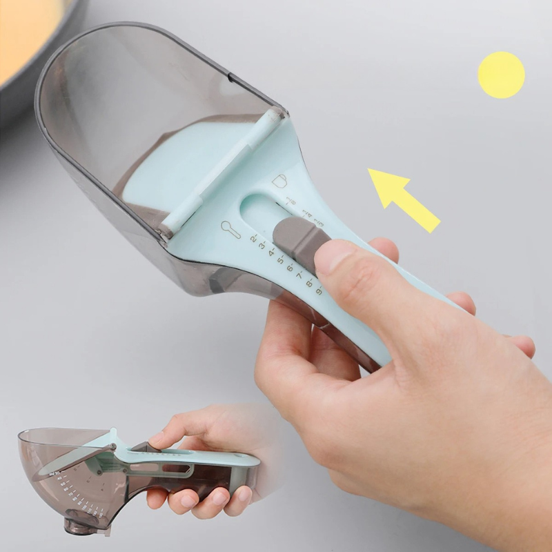 2Pcs Adjustable Measuring Cup And Measuring Spoon - Orthorun