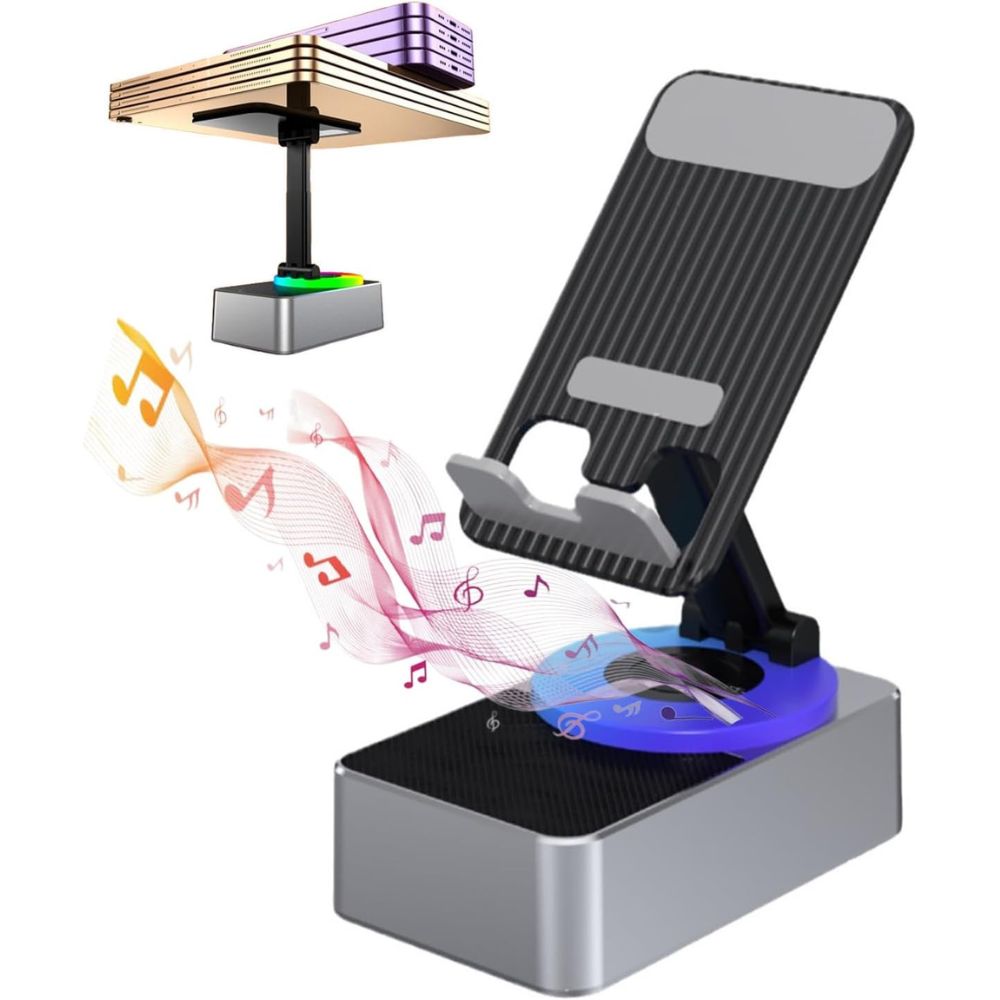 4-in-1 Phone Stand with Bluetooth Speaker - Orthorun