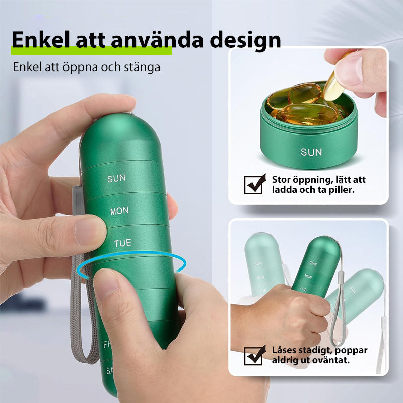 Orthorun | 7-Day Portable Pill Organizer for Travel
