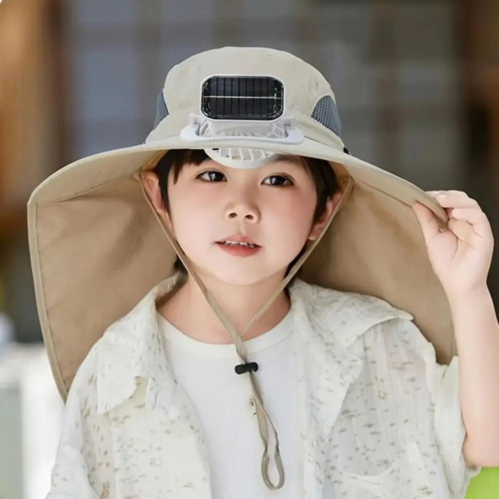 Adjustable Kids Solar Fan Hat - Orthorun