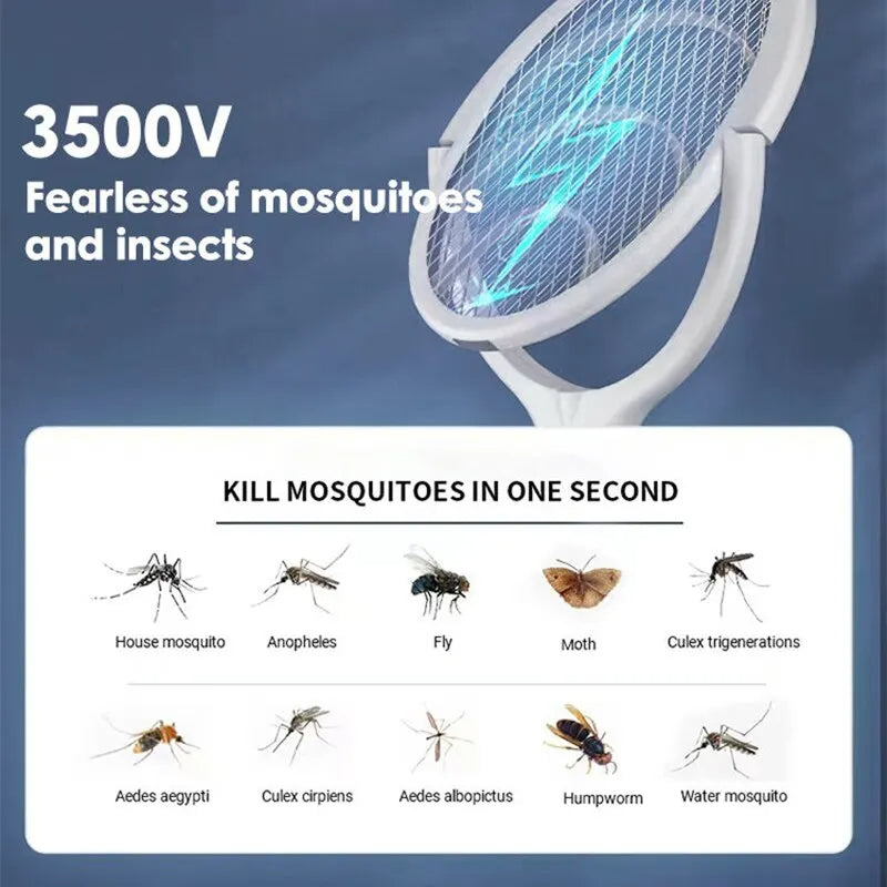 5 in 1 Fast Charging Bug Zapper Racket - Orthorun