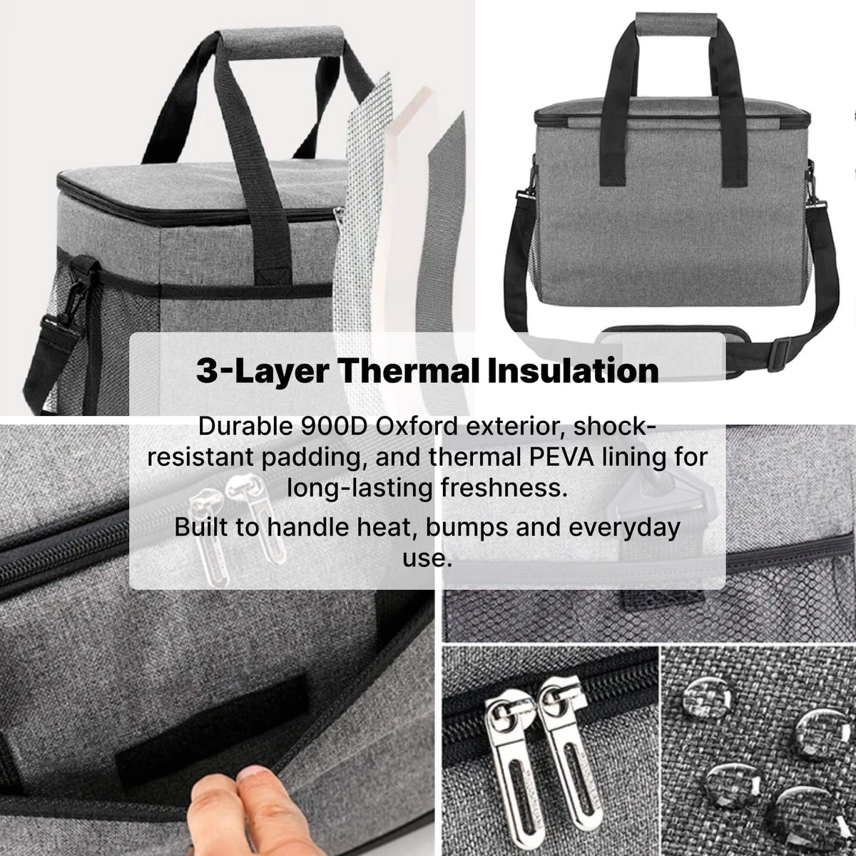 Orthorun | 33L Waterproof Cooler Bag – Insulated, Spacious & Ideal for Picnics, Beach Days, Hiking, and Outdoor Activities