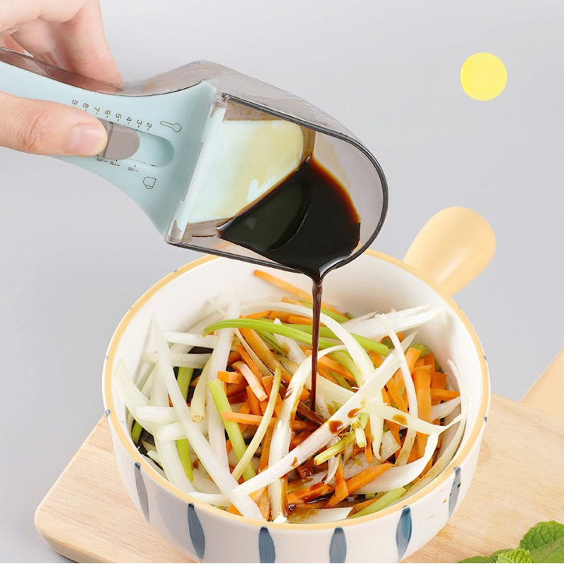 2Pcs Adjustable Measuring Cup And Measuring Spoon - Orthorun