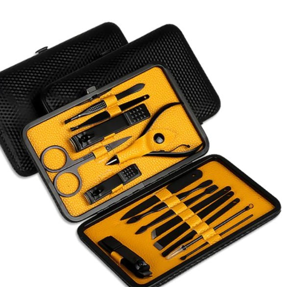 15 Piece Professional Manicure Set With Travel Case - Orthorun