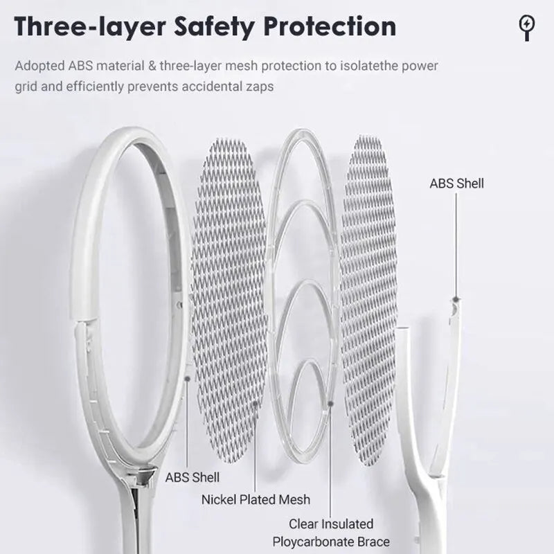 5 in 1 Fast Charging Bug Zapper Racket - Orthorun