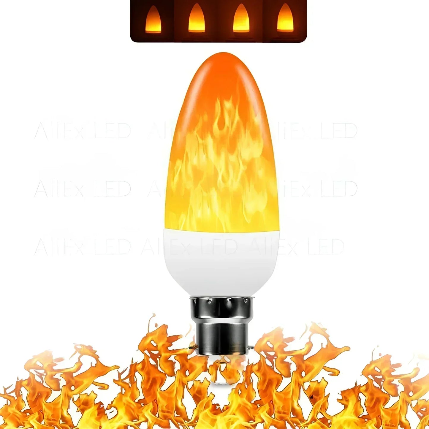 Orthorun | Flame Effect LED Lamp – 9W Realistic Fire Light for Home Ambiance