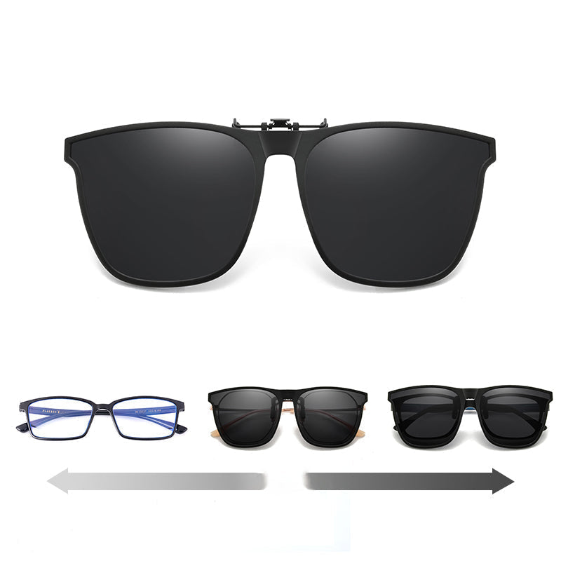 Orthorun | New Polarized Clip-On Folding Sunglasses – Over Glasses Flip-Up Lens