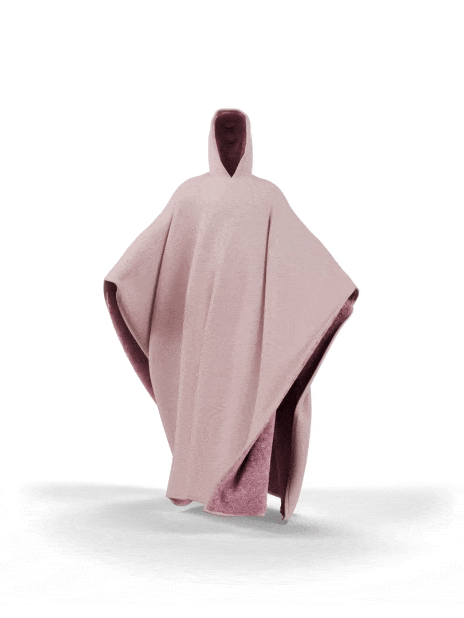 Orthorun | Weighted Cloak Hoodie – Sensory-Friendly Cotton Hoodie with Faux Fur Lining, Cozy Oversized Comfort