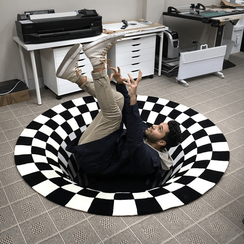 3D Vortex Illusion Rug - Orthorun