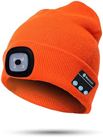 Orthorun | Bluetooth Beanie Hat with Light – Wireless Headphones Beanie for Winter & Hands-Free Calling