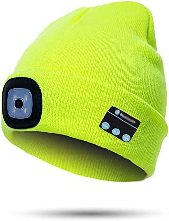 Orthorun | Bluetooth Beanie Hat with Light – Wireless Headphones Beanie for Winter & Hands-Free Calling