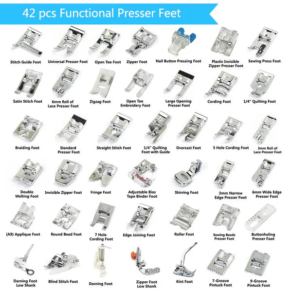 42 Pcs Ultimate Presser Foot Set - Orthorun