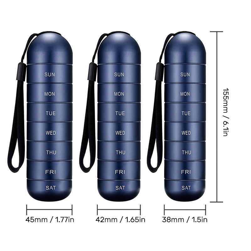 Orthorun | 7-Day Portable Pill Organizer for Travel