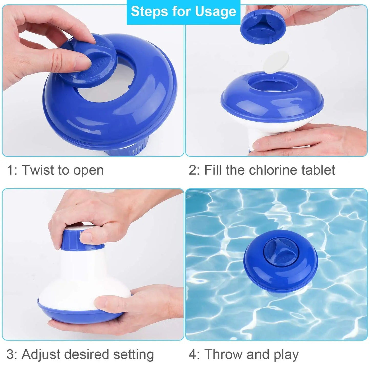 Adjustable Pool Chlorine Floater - Orthorun