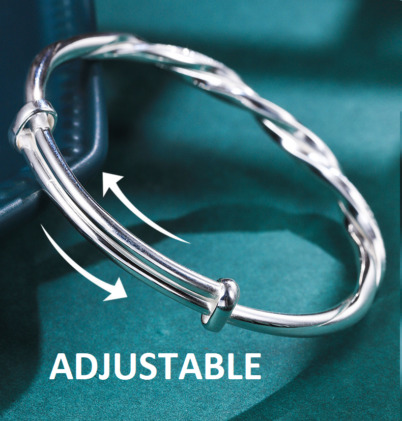 Orthorun | Elegant Woven Silver Bracelet