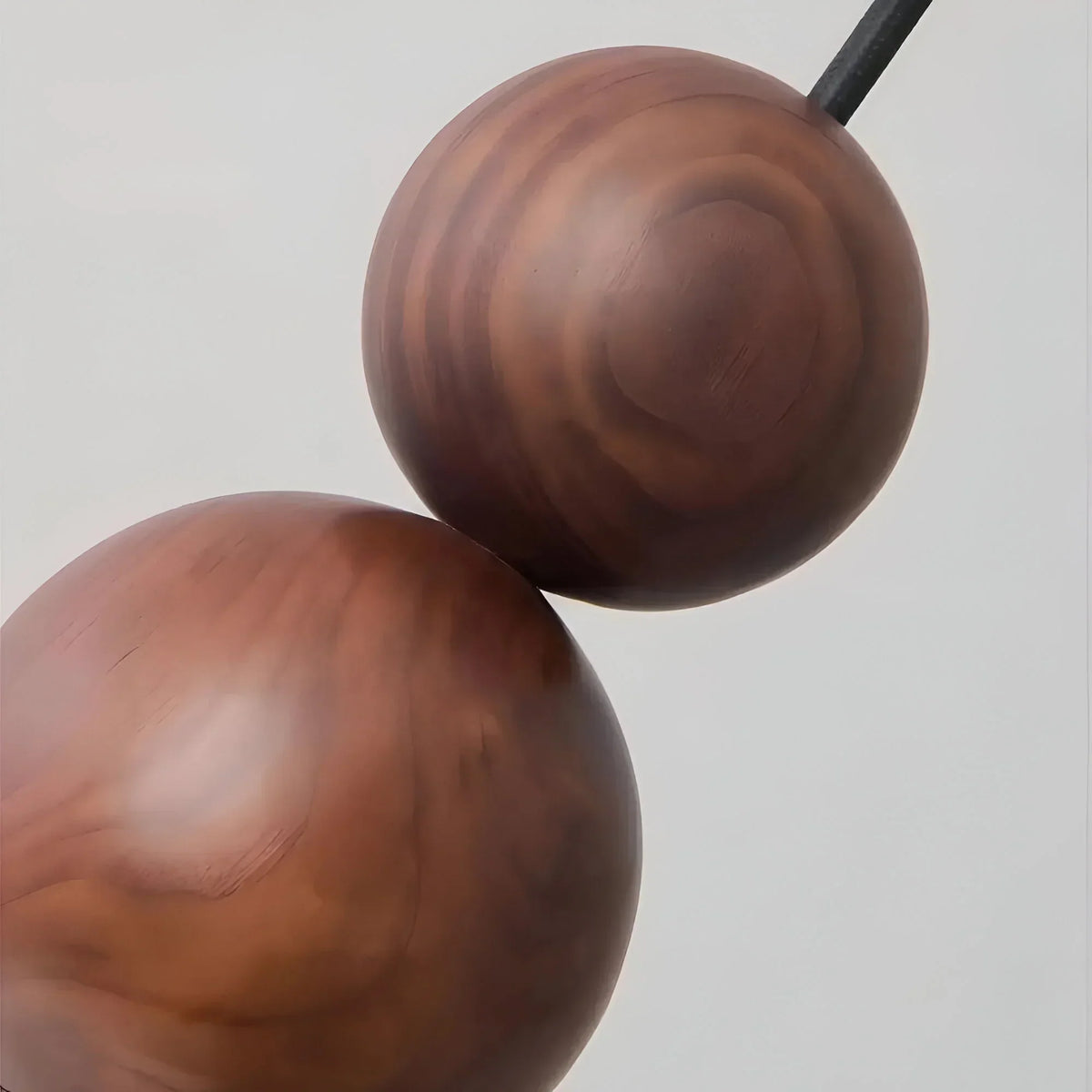 Orthorun | GlowHaven - Walnut & Brass Accent Wall Light
