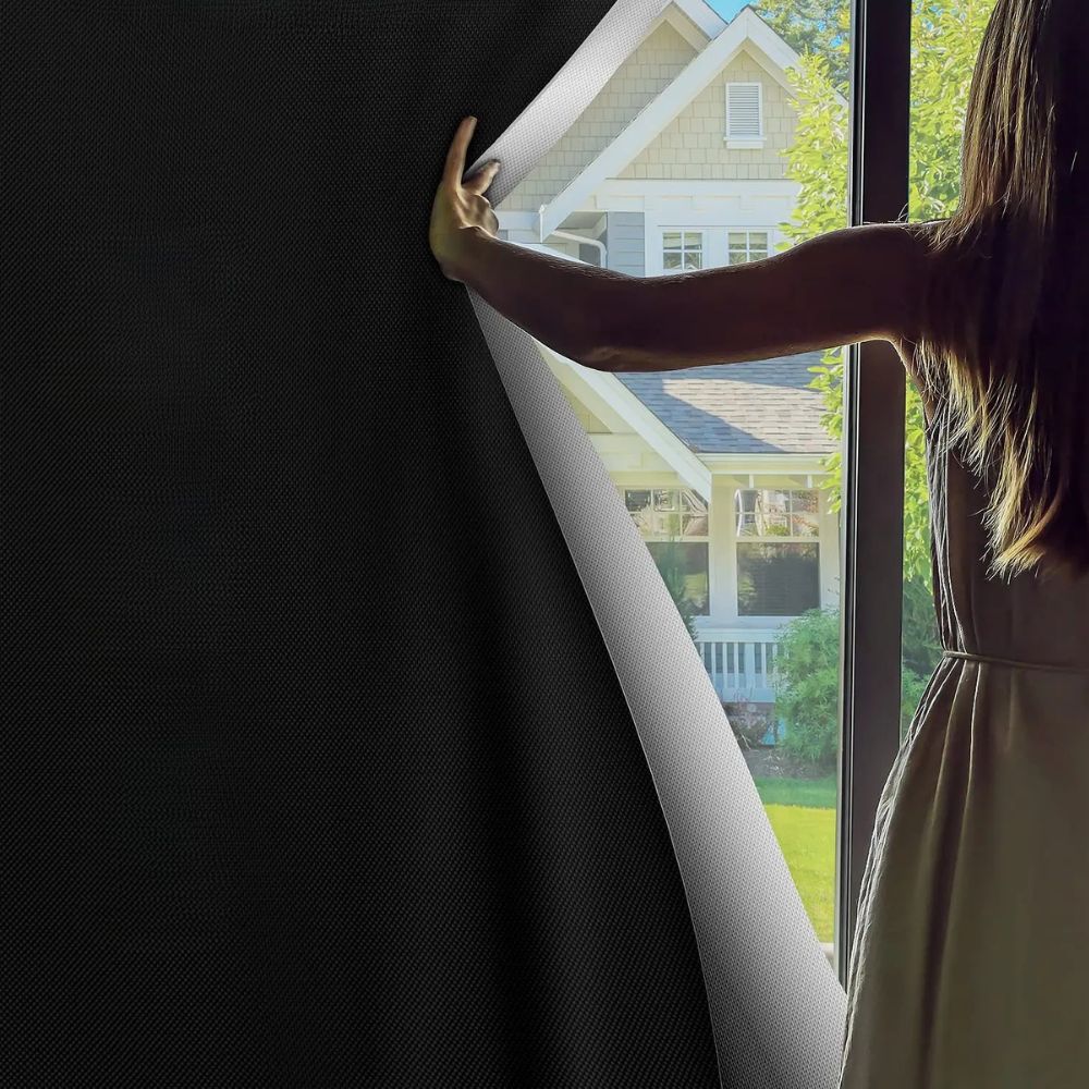 Adhesive Blackout Sun Blocking Window Cover Shade - Orthorun