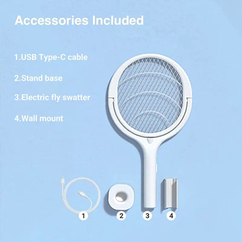 5 in 1 Fast Charging Bug Zapper Racket - Orthorun