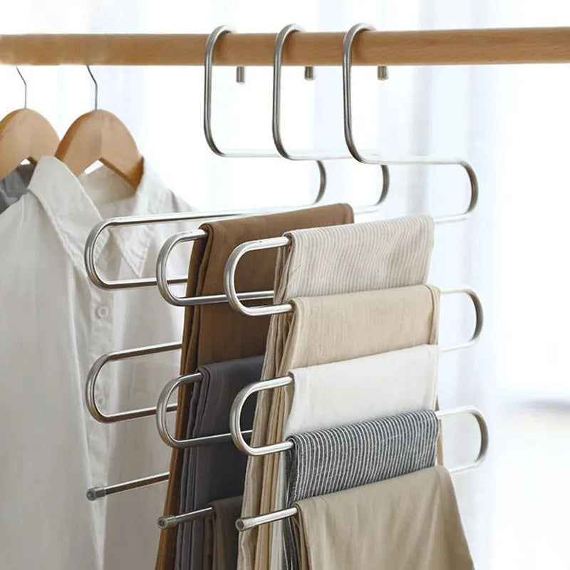 Orthorun | 5-Layer Stainless Steel S-Shape Clothes Hanger