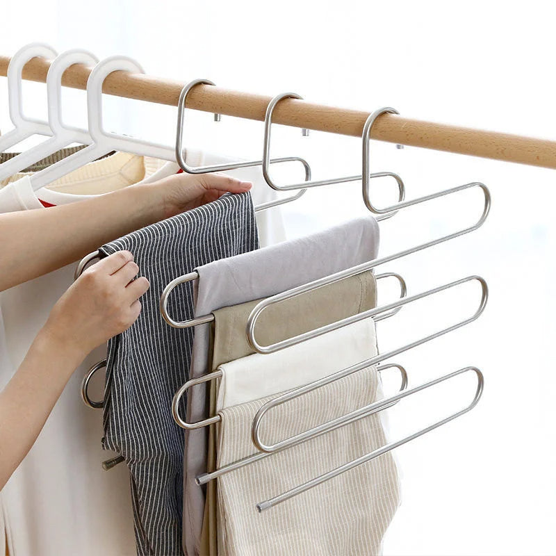 Orthorun | 5-Layer Stainless Steel S-Shape Clothes Hanger