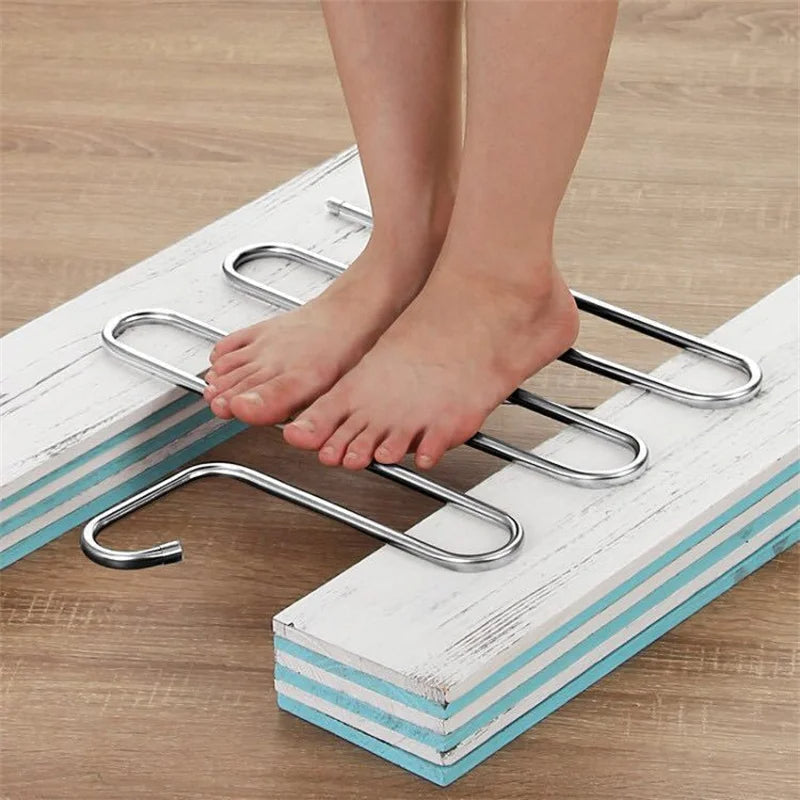Orthorun | 5-Layer Stainless Steel S-Shape Clothes Hanger