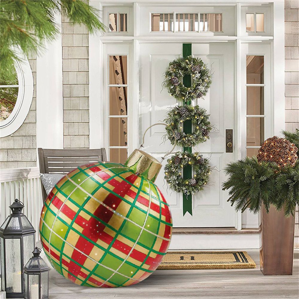 Orthorun | Inflatable Christmas Decoration Ball – Outdoor PVC Lighted Ornament