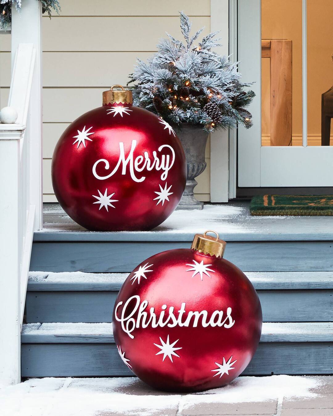 Orthorun | Inflatable Christmas Decoration Ball – Outdoor PVC Lighted Ornament