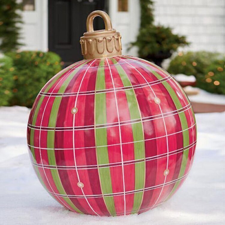 Orthorun | Inflatable Christmas Decoration Ball – Outdoor PVC Lighted Ornament