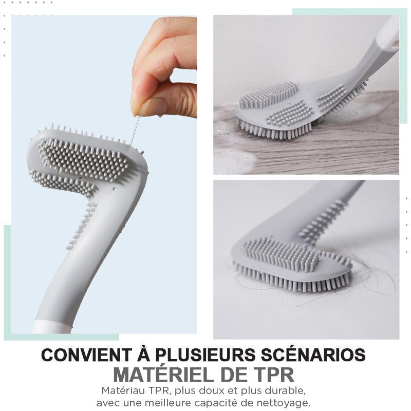 Orthorun | Long Handle Toilet Brush – Stainless Steel for Deep Cleaning