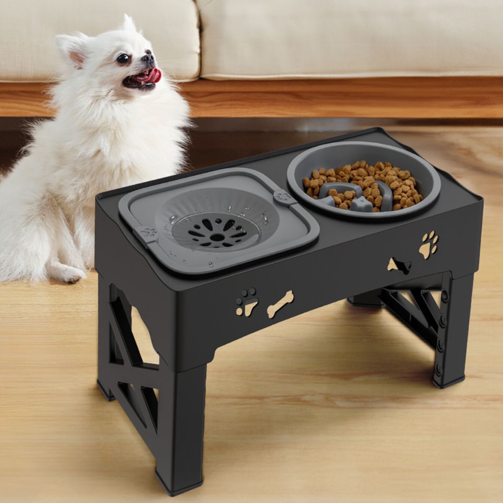 Adjustable Raised Pet Dog Slow Feeder - Orthorun