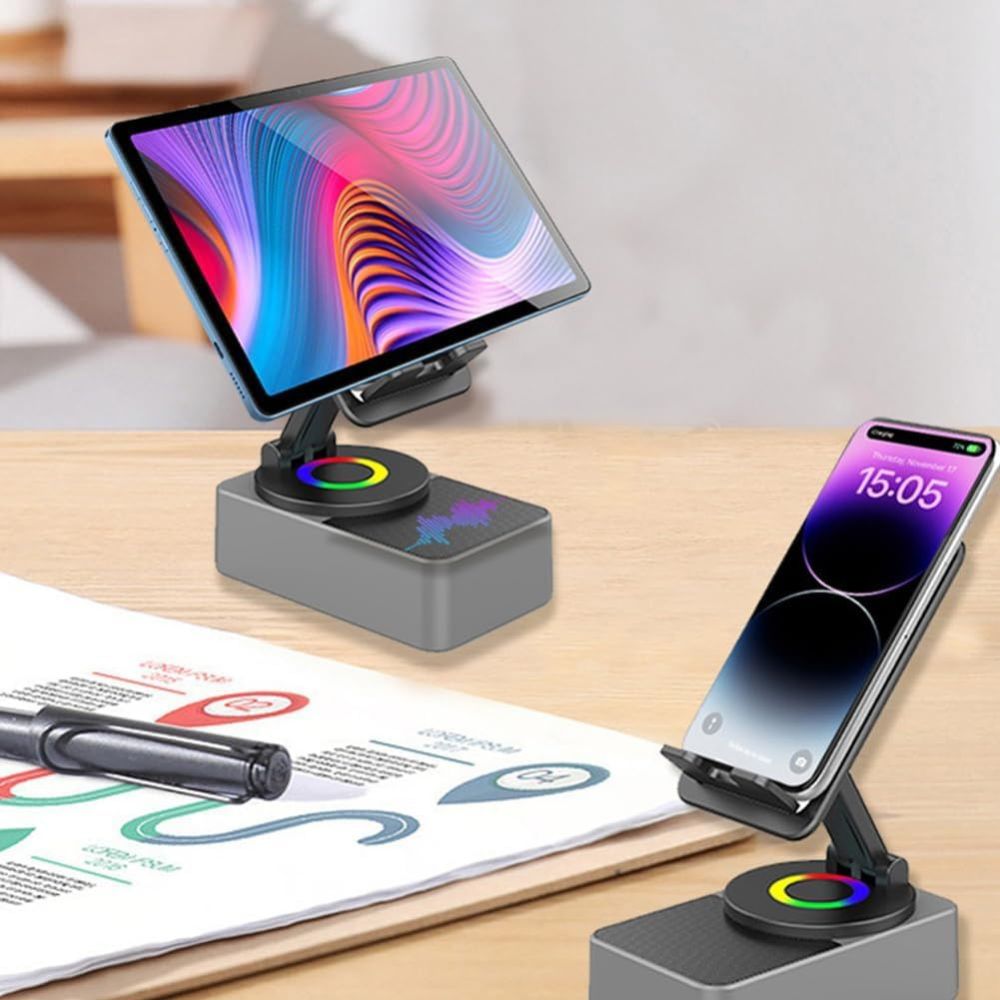 4-in-1 Phone Stand with Bluetooth Speaker - Orthorun