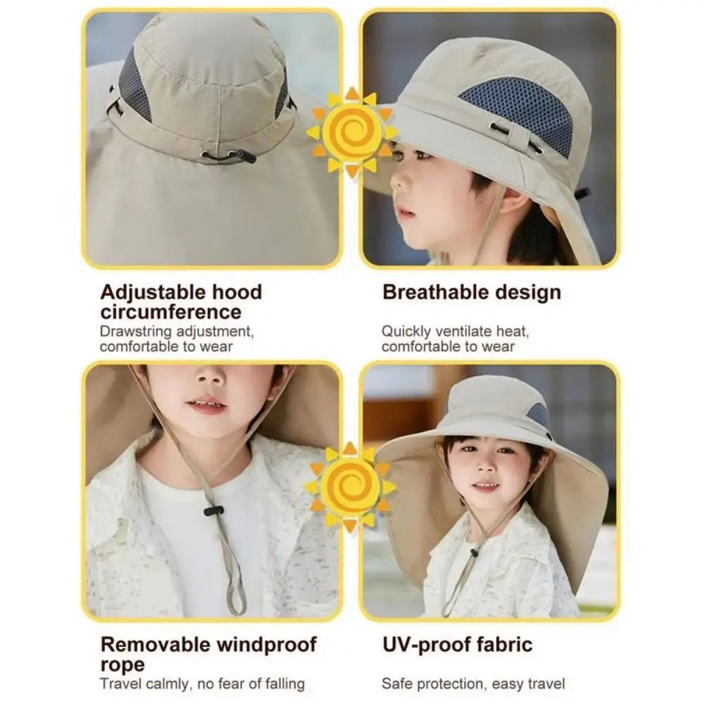 Adjustable Kids Solar Fan Hat - Orthorun