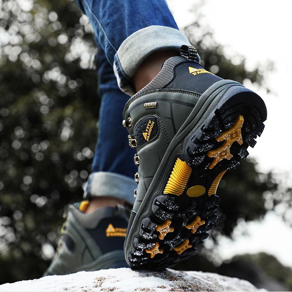 Orthorun | Men's Hiking Shoes with Fur – Winter Waterproof Boots for Outdoor Adventure