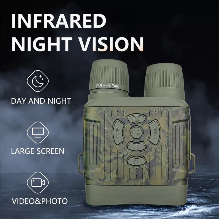Orthorun | OptiClear Night Vision Binoculars – 1000ft Infrared, HD Display for Hunting & Surveillance