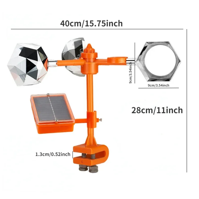 360 Degree Reflective Solar Powered Bird Repeller - Orthorun