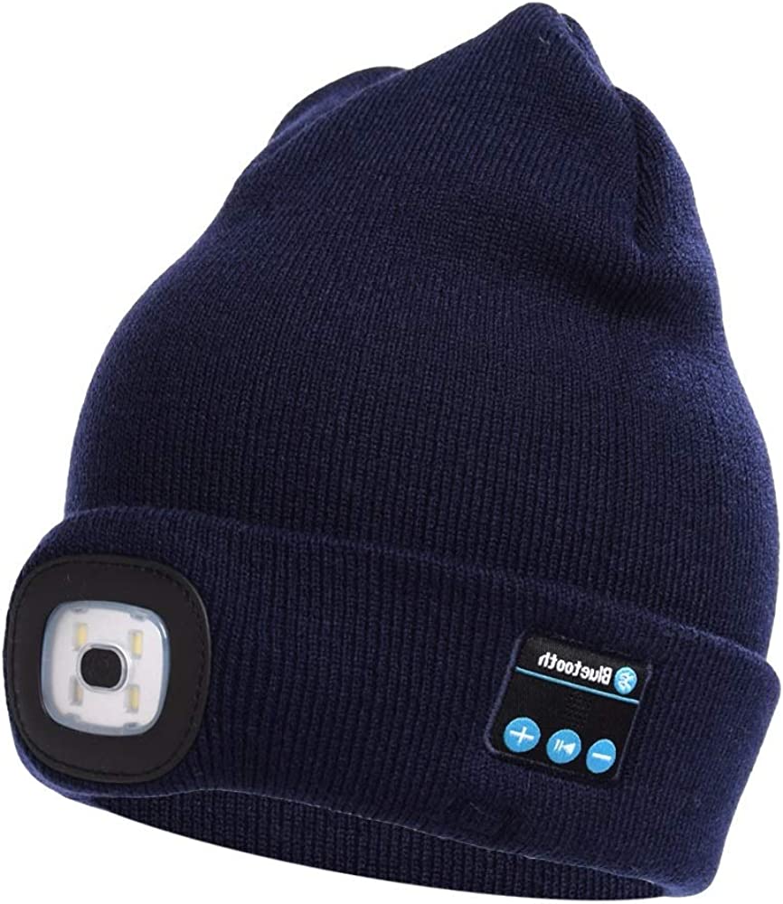 Orthorun | Bluetooth Beanie Hat with Light – Wireless Headphones Beanie for Winter & Hands-Free Calling