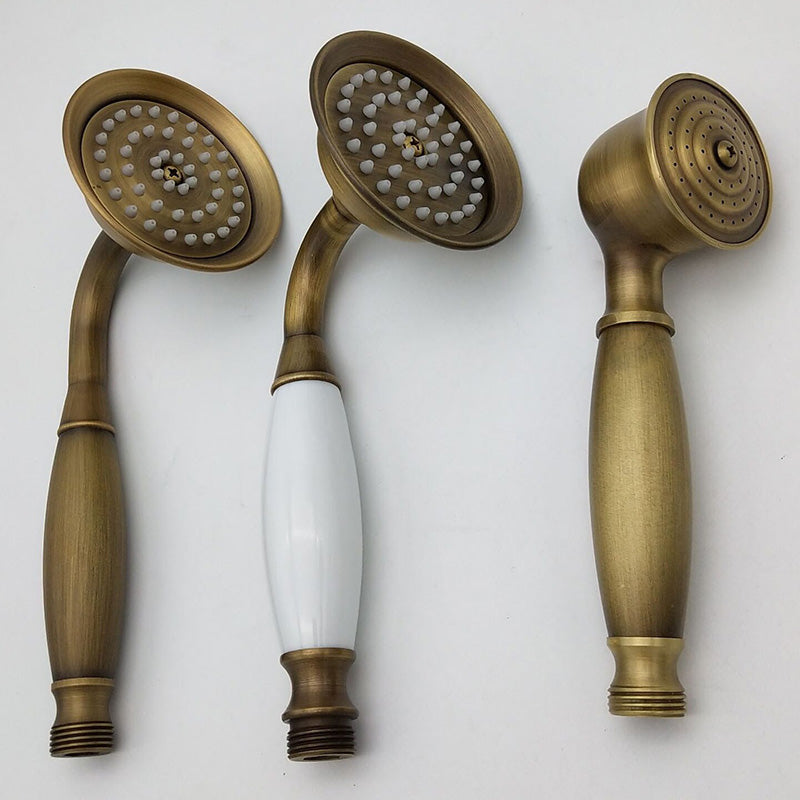 Orthorun | Traditional Handheld Shower Head with Hose - Polished Brass Wall Mounted