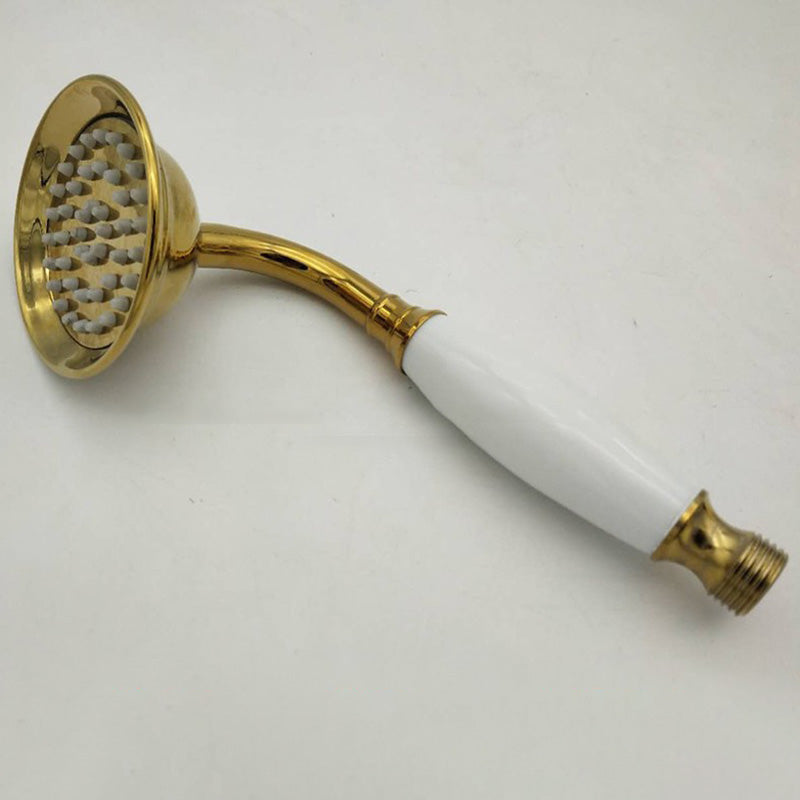 Orthorun | Traditional Handheld Shower Head with Hose - Polished Brass Wall Mounted