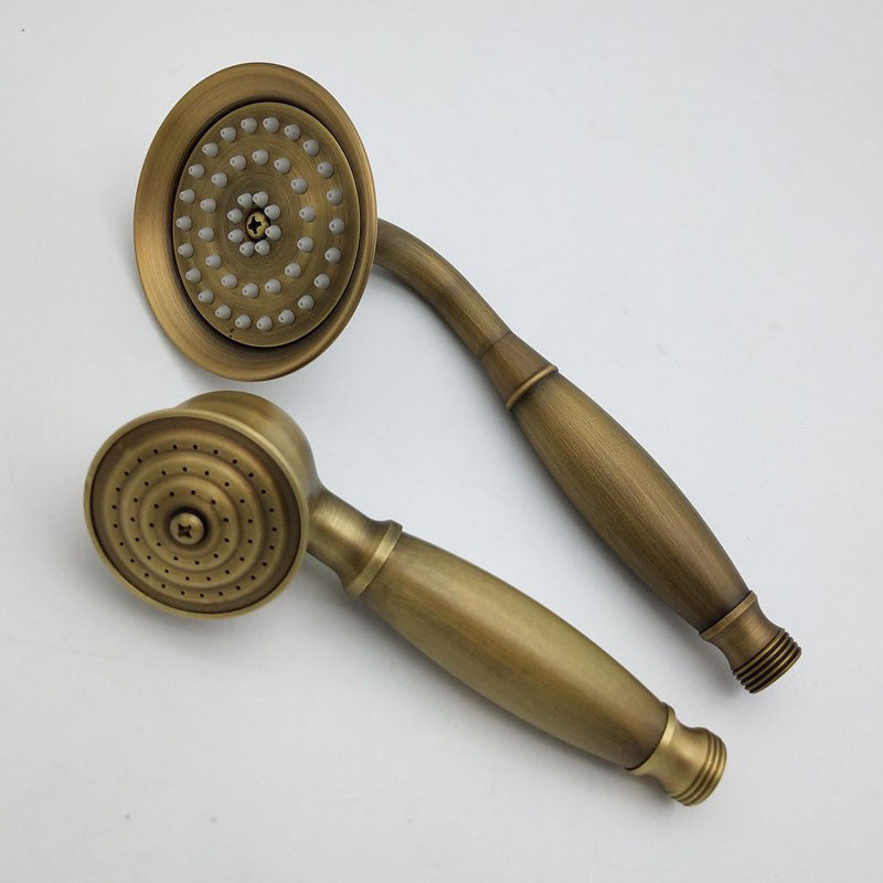 Orthorun | Traditional Handheld Shower Head with Hose - Polished Brass Wall Mounted