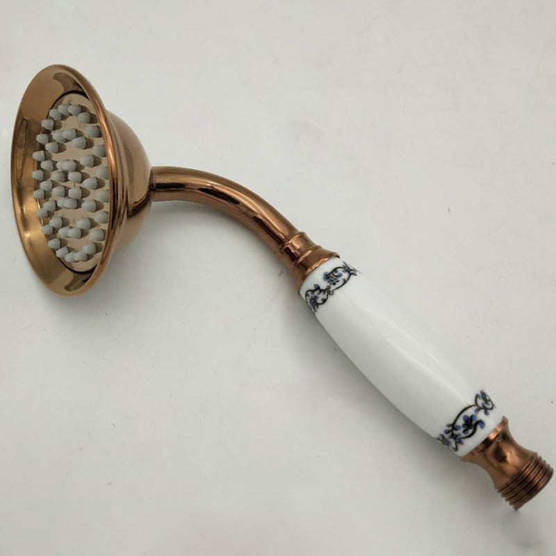 Orthorun | Traditional Handheld Shower Head with Hose - Polished Brass Wall Mounted