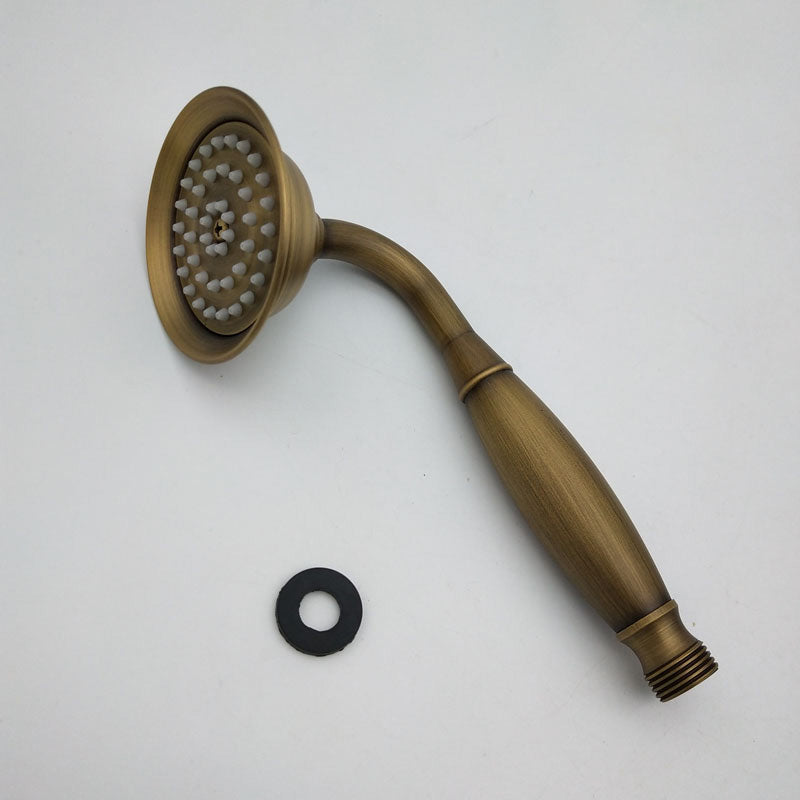 Orthorun | Traditional Handheld Shower Head with Hose - Polished Brass Wall Mounted
