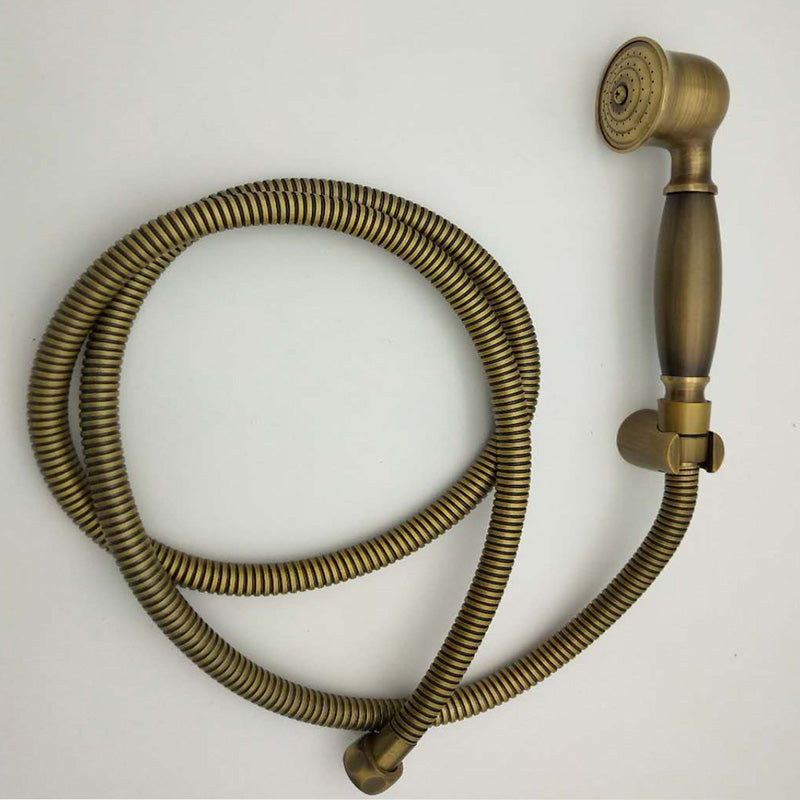 Orthorun | Traditional Handheld Shower Head with Hose - Polished Brass Wall Mounted