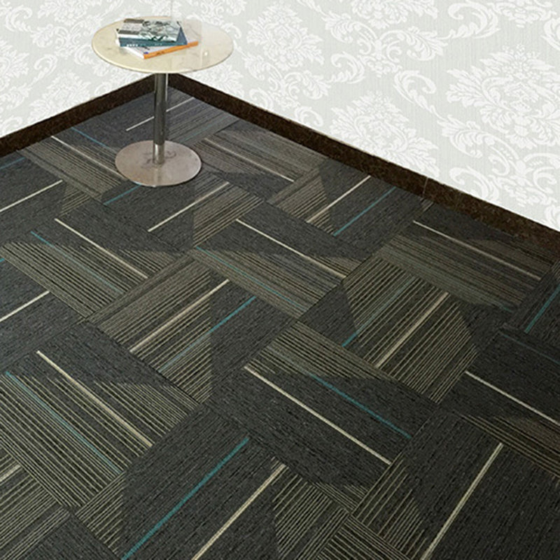 Orthorun | Dark Color Level Loop Carpet Tile – Non-Slip Self-Adhesive Indoor Office Carpet Squares