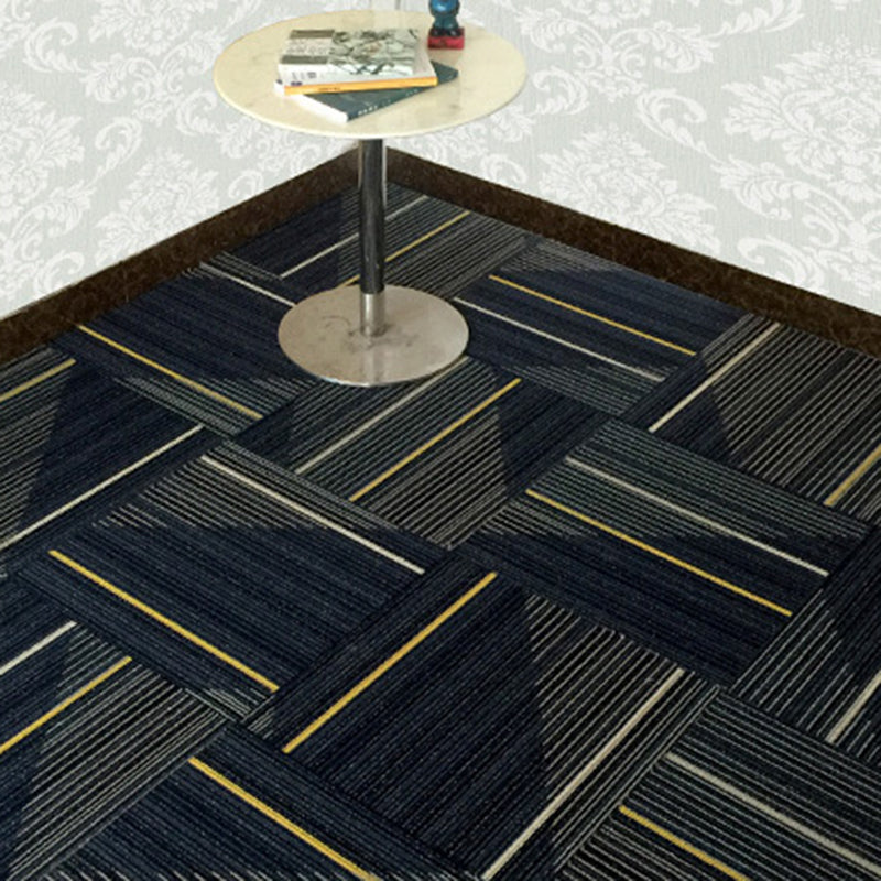 Orthorun | Dark Color Level Loop Carpet Tile – Non-Slip Self-Adhesive Indoor Office Carpet Squares