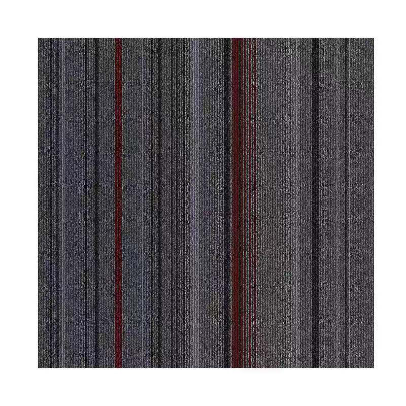 Orthorun | Dark Color Level Loop Carpet Tile – Non-Slip Self-Adhesive Indoor Office Carpet Squares